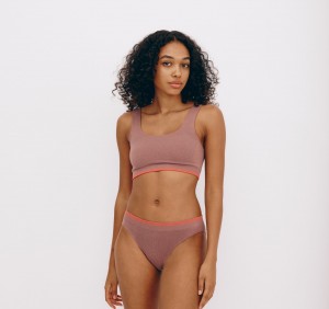 Organic Basics LENZING™ ECOVERO™ Luxe Touch Square Neck Bralette Roze | 01986-CHDB