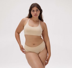 Organic Basics ORGANIC COTTON Core Basic Bra Oak | 95734-ZUAI