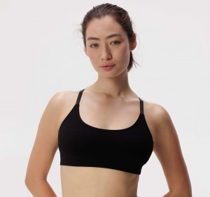 Organic Basics ORGANIC COTTON Core Basic Bra Zwart | 30827-NUAB