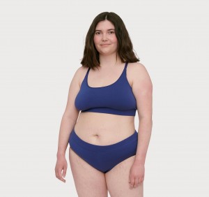 Organic Basics ORGANIC COTTON Core Basic Bra Cobalt | 15062-DTUO