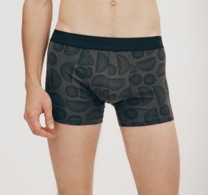 Organic Basics ORGANIC COTTON Core Boxers 3-Pack Slate+Black/ Black/ Slate Orb Print | 18732-BKAQ