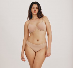 Organic Basics ORGANIC COTTON Core Full Coverage Bra Hazelnut | 85246-VIHU