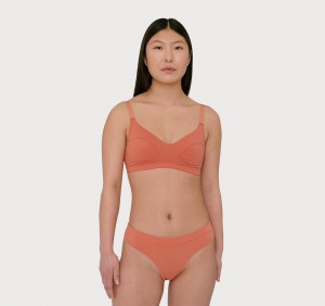 Organic Basics ORGANIC COTTON Core Klassieke Bra Rood | 35014-JZUB