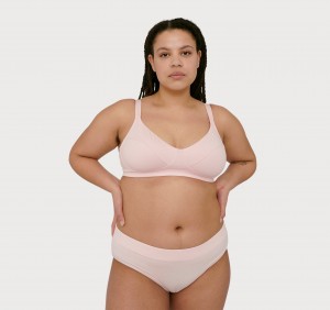 Organic Basics ORGANIC COTTON Core Klassieke Bra Roze Roze | 65791-KCWB