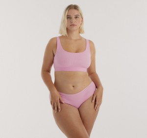 Organic Basics ORGANIC COTTON Core Rib Tank Bralette Roze | 14965-CIJR