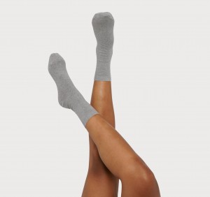 Organic Basics ORGANIC COTTON Core Socks 2-pack Grijs | 94762-WMJE