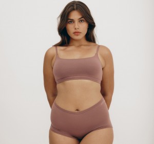 Organic Basics ORGANIC COTTON Flex Bralette Roze | 86107-PEAG