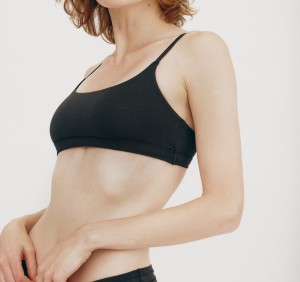 Organic Basics ORGANIC COTTON Flex Bralette Zwart | 20314-YZLW