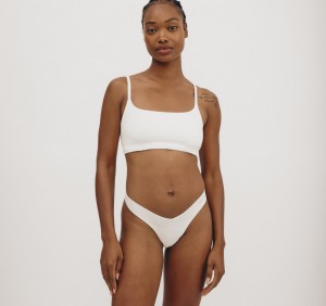 Organic Basics ORGANIC COTTON Flex Bralette Wit | 38620-GVDK