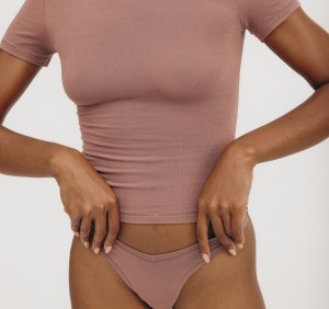 Organic Basics ORGANIC COTTON Flex String Roze | 80693-GCEV