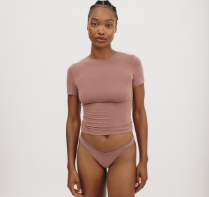 Organic Basics ORGANIC COTTON Flex Tee Roze | 03926-OLRA