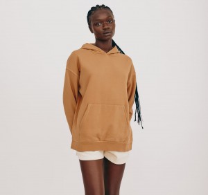 Organic Basics ORGANIC COTTON Lounge Hoodie Muted Ocher | 04391-TDNZ