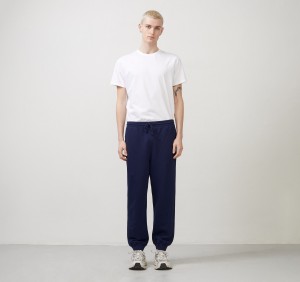 Organic Basics ORGANIC COTTON True French-Terry Sweatpants Donkerblauw | 48510-QGIO