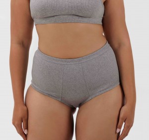 Organic Basics ORGANIC COTTON True Rib Super High-Rise Briefs Grijs | 53486-WVSN