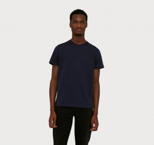 Organic Basics ORGANIC COTTON True Tee Donkerblauw | 46752-JNYE