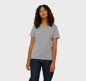 Organic Basics ORGANIC COTTON True Tee Grijs | 18632-JPAW