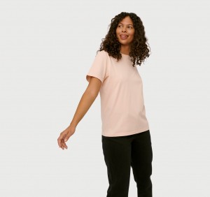 Organic Basics ORGANIC COTTON True Tee Roze | 39256-FQVH