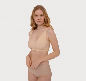 Organic Basics RECYCLED NYLON Invisible Bra Oak | 95160-BHAG