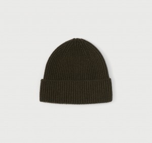 Organic Basics RECYCLED WOOL Beanie Olijfgroen | 31574-CEPU