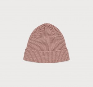 Organic Basics RECYCLED WOOL Beanie Roze | 14920-ULQK