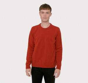 Organic Basics RECYCLED WOOL Knit Rood | 97458-SIZR