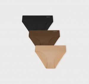 Organic Basics Recycled Nylon Naked Rib Briefs 3-pack | 01278-EIWS