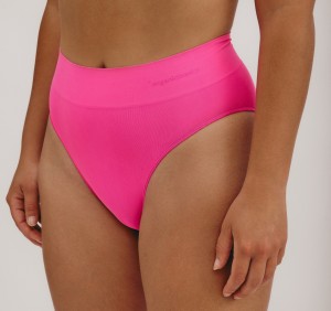 Organic Basics Recycled Nylon Smooth High-Leg Briefs Roze | 04623-OUYD