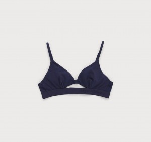 Organic Basics TENCEL™ LYOCELL Soft Touch Bralette Donkerblauw | 21049-UVRB