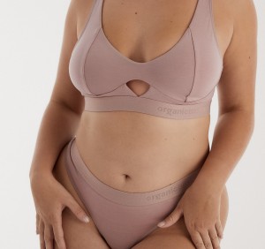 Organic Basics TENCEL™ LYOCELL Soft Touch Bra Roze | 97134-FZXL