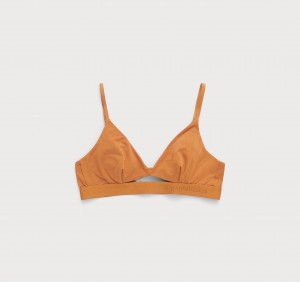 Organic Basics TENCEL™ LYOCELL Soft Touch Bralette Ocher | 97042-CKBJ