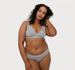 Organic Basics TENCEL™ LYOCELL Soft Touch Basic Bralette Grijs | 82954-CPML