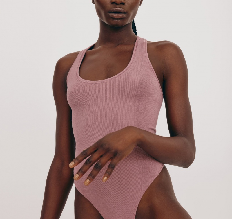 Organic Basics LENZING™ ECOVERO™ Luxe Touch Bodysuit Roze | 19087-HXUZ