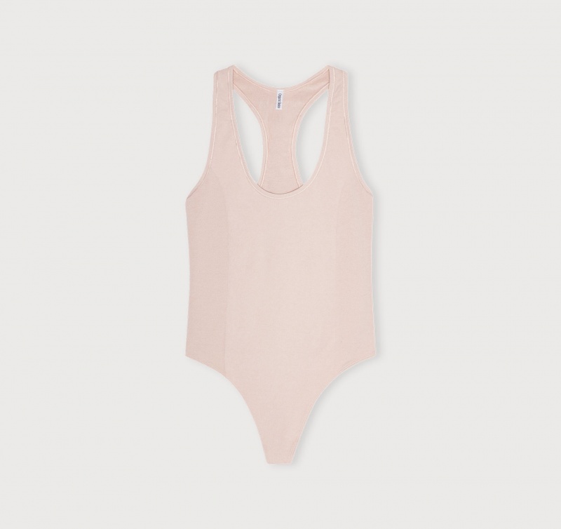 Organic Basics LENZING™ ECOVERO™ Luxe Touch Bodysuit Abrikoos | 31970-CXPB