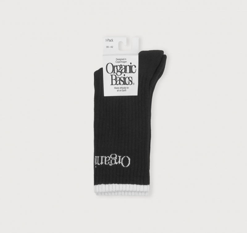 Organic Basics ORGANIC COTTON Active Tennis Socks Zwart | 70523-APOX