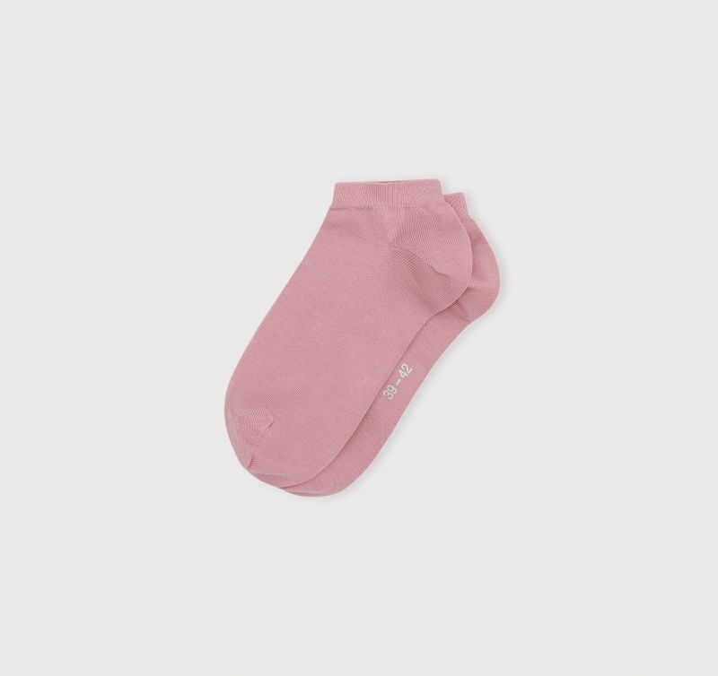 Organic Basics ORGANIC COTTON Core Ankle Socks 2-Pack Roze | 20467-KZTQ