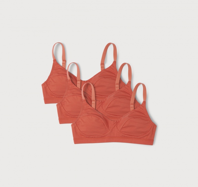 Organic Basics ORGANIC COTTON Core Klassieke Bra 3-pack | 23148-FUCK