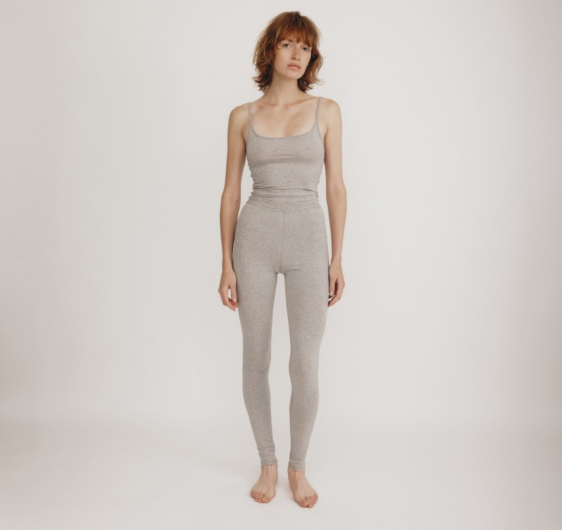 Organic Basics ORGANIC COTTON Core Leggings Grijs | 51068-AZTX