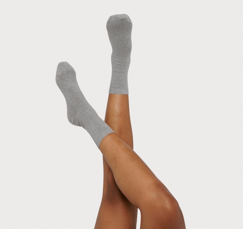 Organic Basics ORGANIC COTTON Core Socks 2-pack Grijs | 94762-WMJE