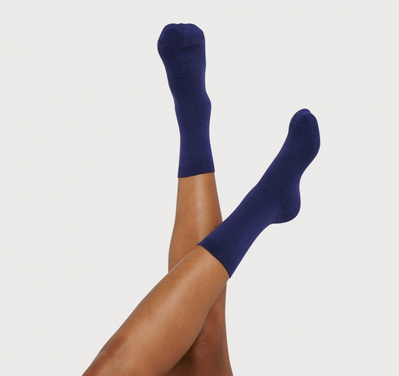 Organic Basics ORGANIC COTTON Core Socks 2-pack Cobalt | 07296-KXJV