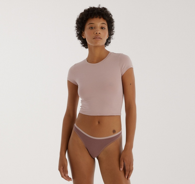 Organic Basics ORGANIC COTTON Core String Roze | 30942-DBRV