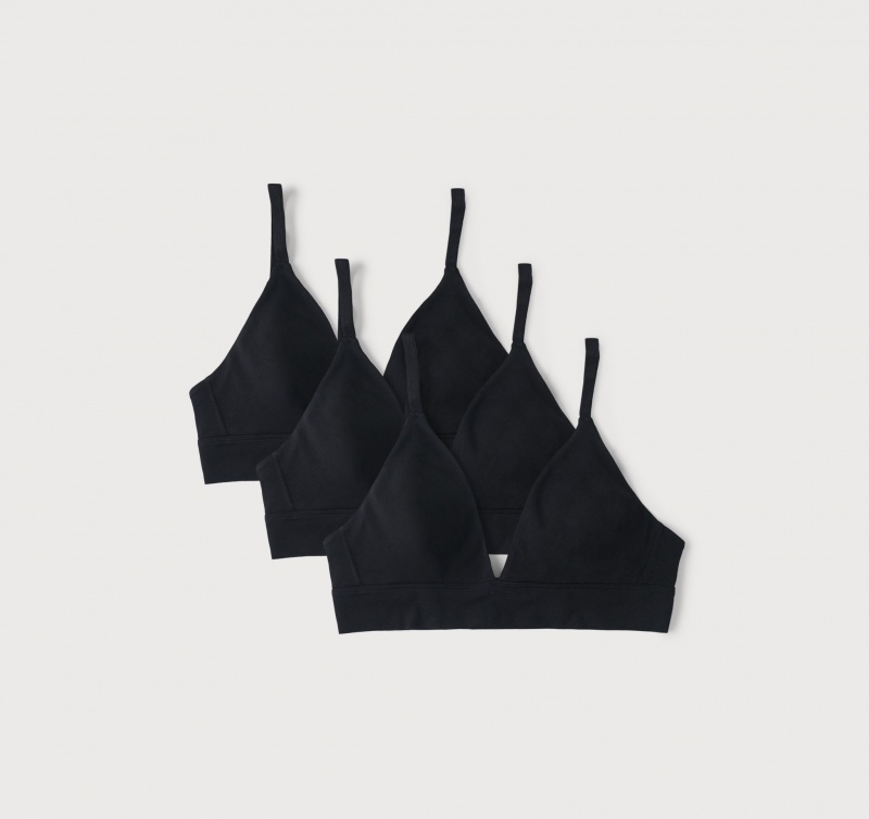 Organic Basics ORGANIC COTTON Core Triangle Bra 3-pack | 86750-MCDQ