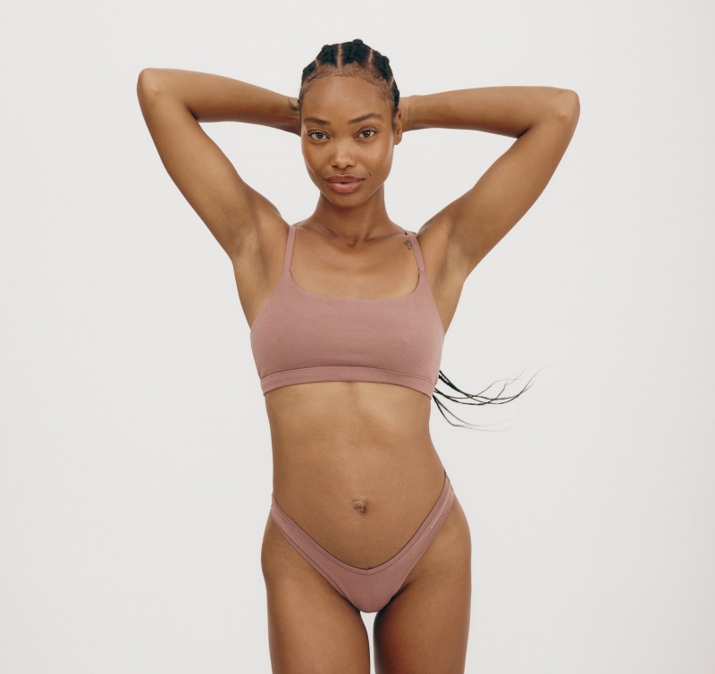 Organic Basics ORGANIC COTTON Flex Bralette Roze | 86107-PEAG