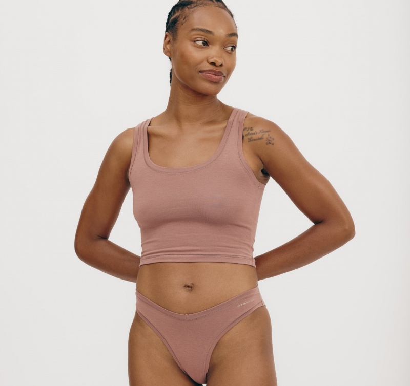 Organic Basics ORGANIC COTTON Flex Cheeky Briefs Roze | 48603-SWMY