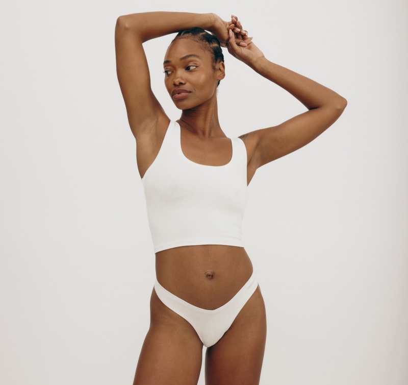 Organic Basics ORGANIC COTTON Flex String Wit | 92148-TKRX