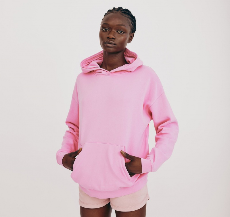 Organic Basics ORGANIC COTTON Lounge Hoodie Roze | 82390-OPRH