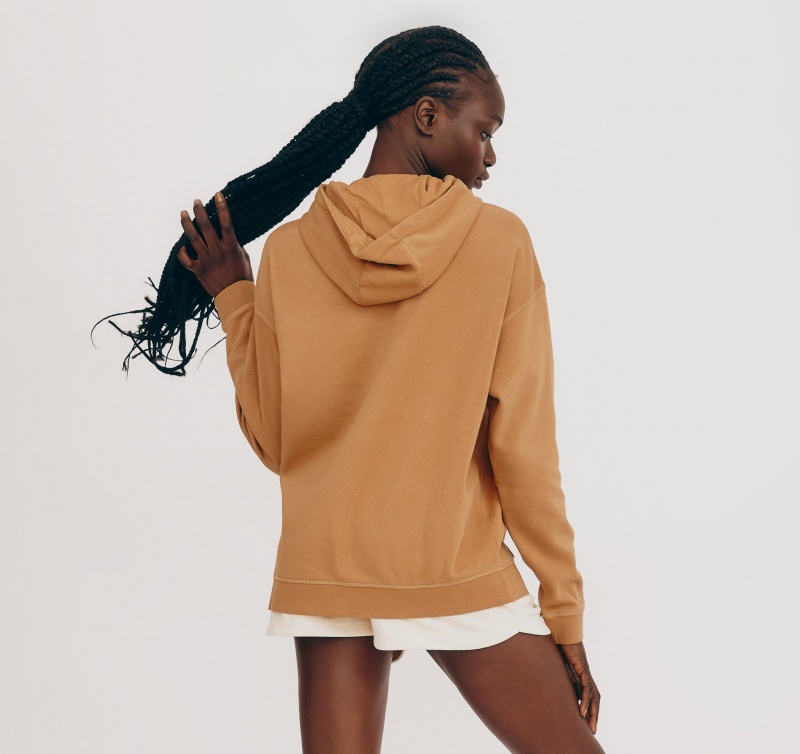 Organic Basics ORGANIC COTTON Lounge Hoodie Muted Ocher | 04391-TDNZ