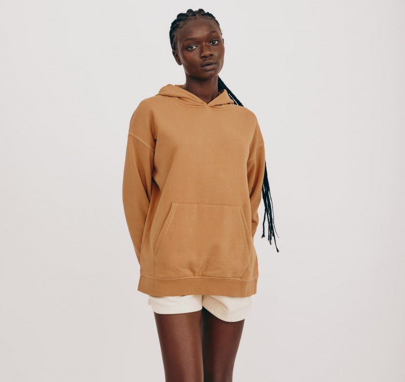 Organic Basics ORGANIC COTTON Lounge Hoodie Muted Ocher | 04391-TDNZ