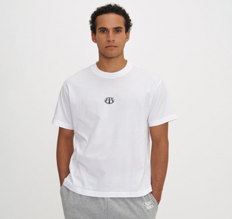 Organic Basics ORGANIC COTTON Merch Boxy Tee Wit | 17649-XKPT