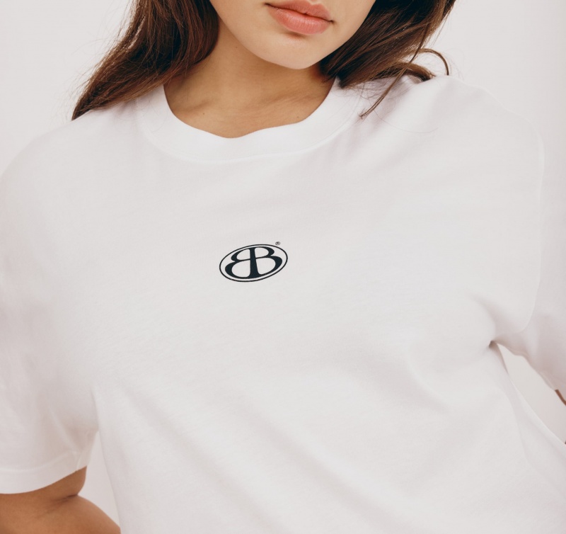 Organic Basics ORGANIC COTTON Merch Boxy Tee Wit | 87952-YPTM