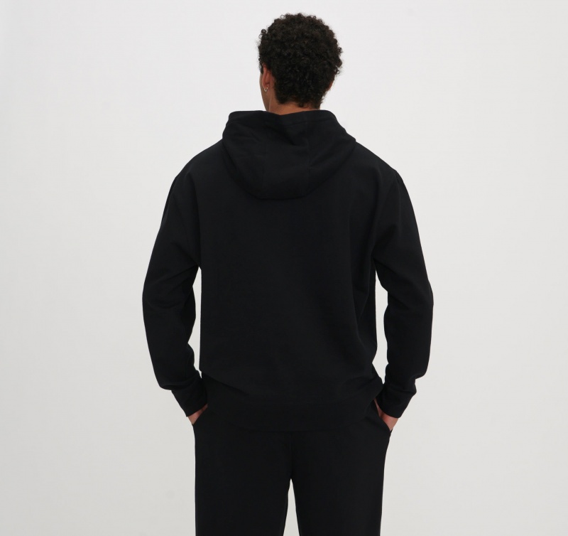 Organic Basics ORGANIC COTTON Merch Hoodie Zwart | 79361-IZEY